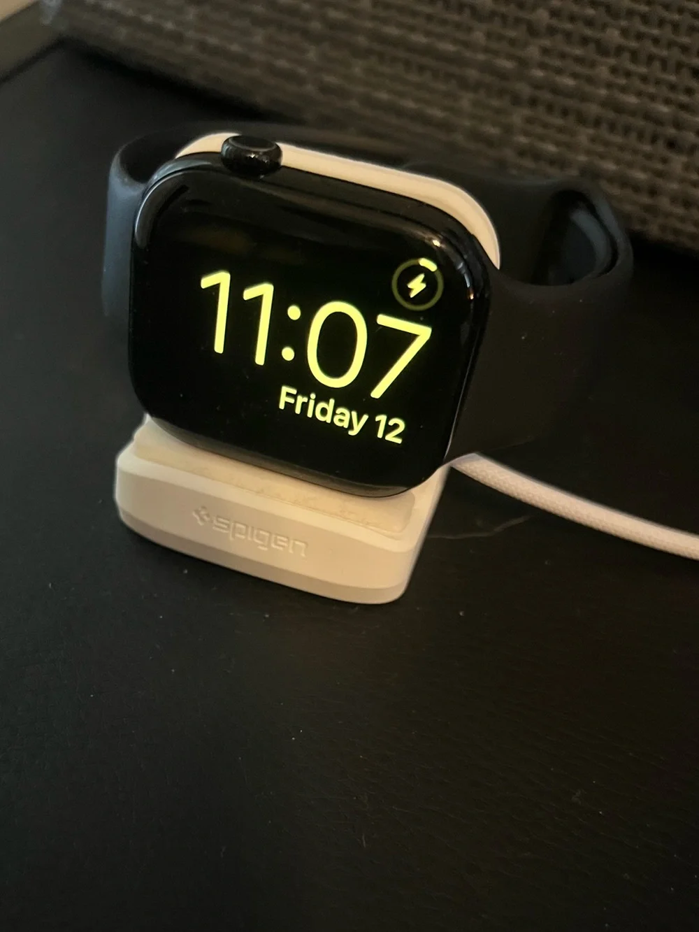 Apple Magnetic Charging Dock with Black Sport Band
